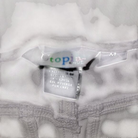 White Skinny Pants With Floral Embroidery Utopia M Cotton/Polyester/Spandex Blen - Picture 3 of 6